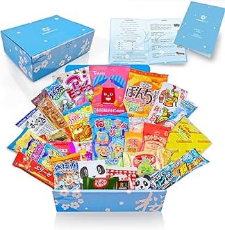 Japanese Snacks & Candy Box & English Pamphlet 30 x Dagashi Sweets Candy Valentines Gift