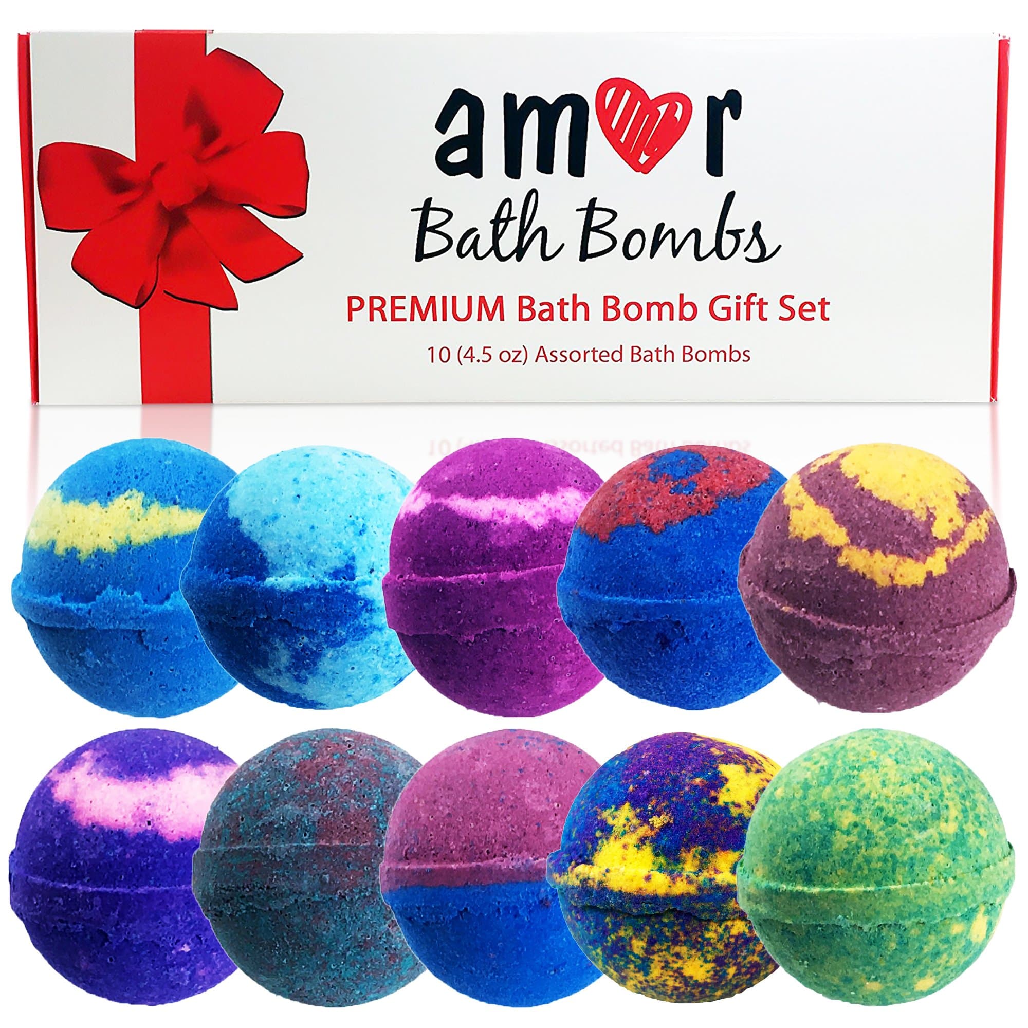 Lotion Fast Bath Bombs (10 Pack Gift Box)