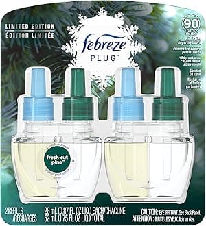 Febreze Noticeable Fresh Cut Pine Dual Oil Refill Air Freshener (2 Count, 1.75 Oz), 0.11 Pound