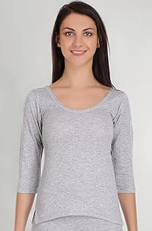 Selfcare Women's Thermal 3/4 Sleeve Top Soft & Warm Poly Cotton Winters Wear Vest