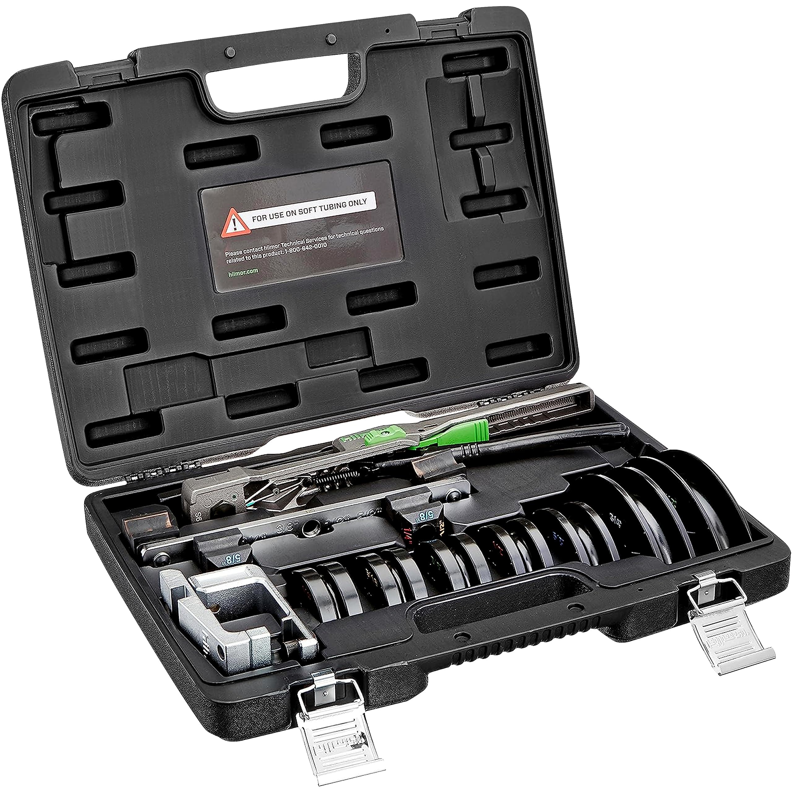 Hilmor Compact Bender Kit with Reverse Bending Attachment for 1/4" - 7/8" Tube and Pipe Bending, Black, CBKRB 1926598