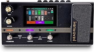 Flex Prime Guitar and Bass Multi Effects Pedal and Amp Modeling Processor with Touchscreen, Looper, Wi-Fi, Bluetooth, IR Loader, USB, Lessons