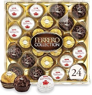 Fine Hazelnut Milk Chocolates, 24 Count, Assorted Coconut Candy and Chocolate Gift Box, 9.1 oz