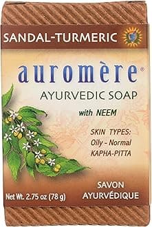 Auromere Ayurvedic Bar Soaps Sandalwood-Turmeric 2.75 oz. (a) by Auromere