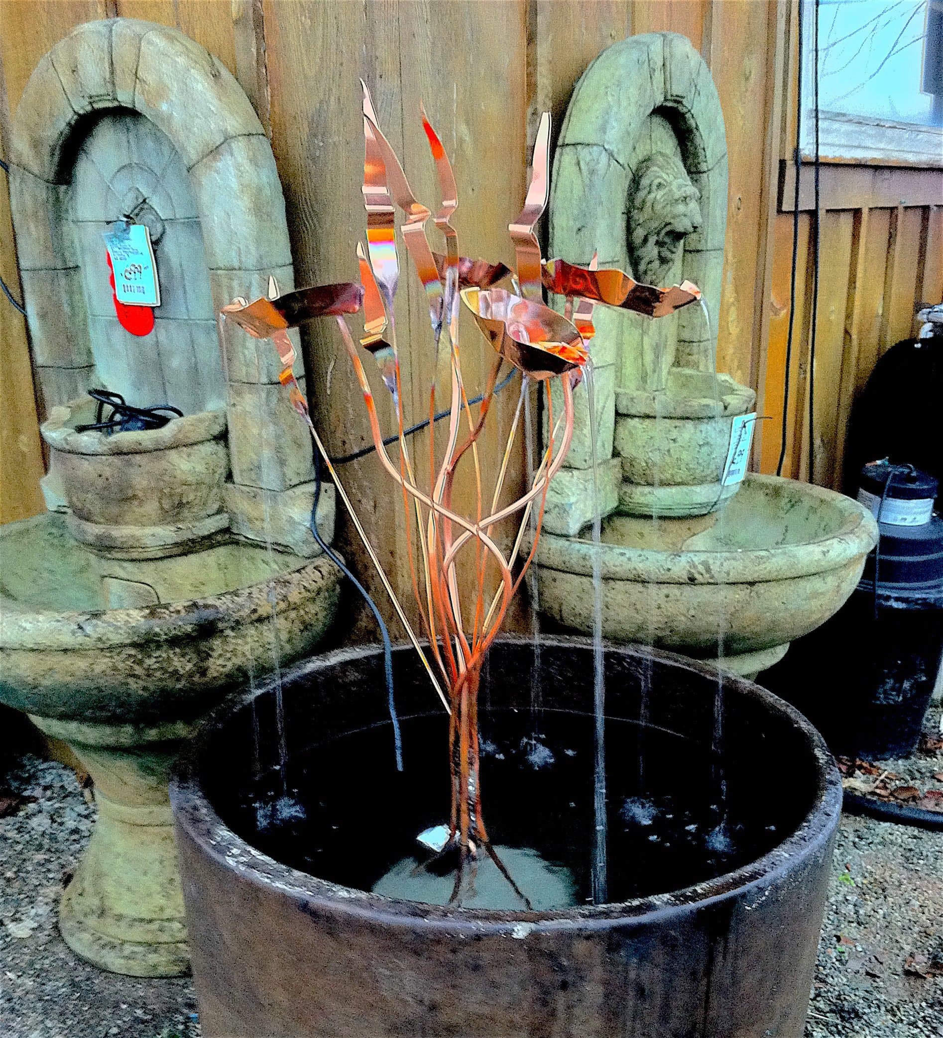 Copper Leaf Fountain