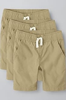 The Children's Place Boys Uniform Pull on Jogger Shorts 3-Pack