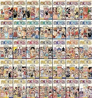 One Piece Omnibus Series Set (35 Books), Complete Manga Collection, by Eiichiro Oda (35 volumes, comprising One Piece Volumes 1-105)