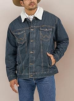 Wrangler Men's Cowboy Cut Western Lined Denim Jacket
