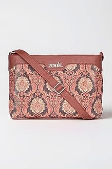 ZOUK Harmony Sling Bag | Crossbody Bags for Women | Women's Handbags | Stylish | Vegan Leather Evening Bag | Travel & Office Use | Purse and Wallet