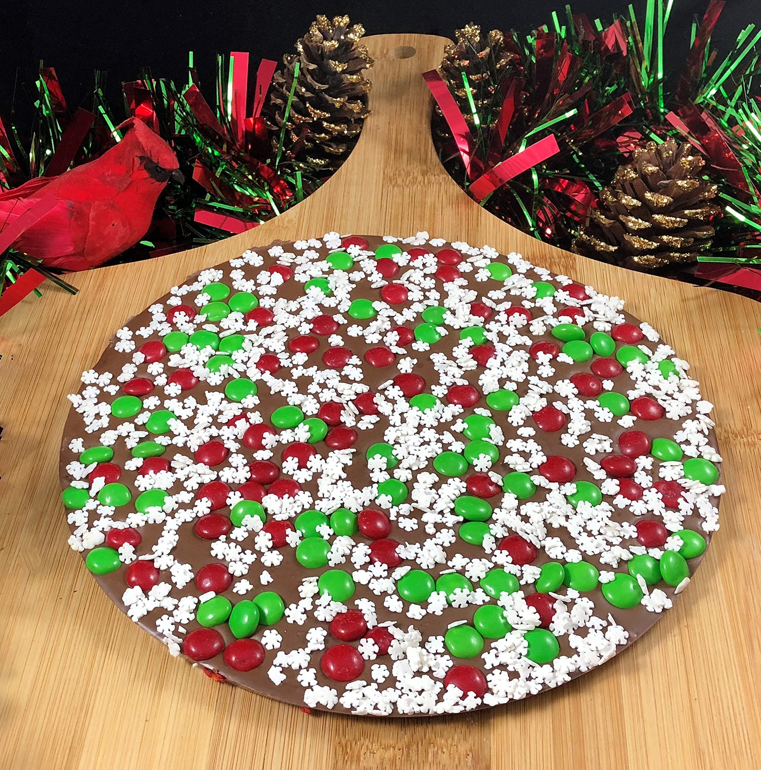 Snowflake Chocolate Pizza