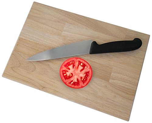 Premium Large Rectangular Chopping Block By Wood And More- Thick 100% Natural Hevea Wood Cutting Board With Finger Grooves On Each Side- Best Kitchen Aid For Home Cooks & Professional Chefs