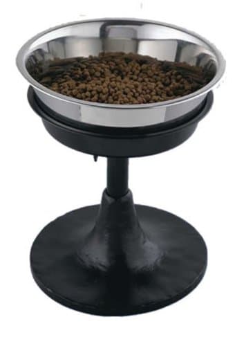 QT DogAdjustable Barstool Diner, Black, 3 quart