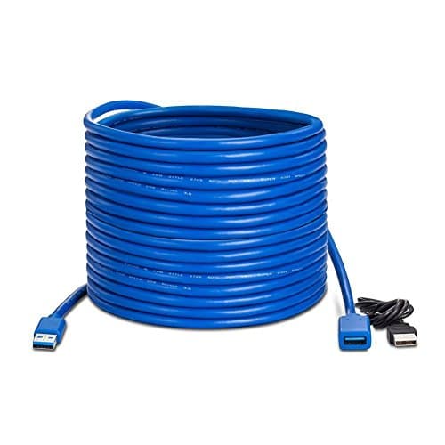 5M USB 3.0 Active Extension Cable USB Repeater Cable Extender with Signal Amplifier Superspeed for Cameras, WIFI, Card Reader, Hard Drive,Keyboard, Printer, Scanner, etc 5 Meters