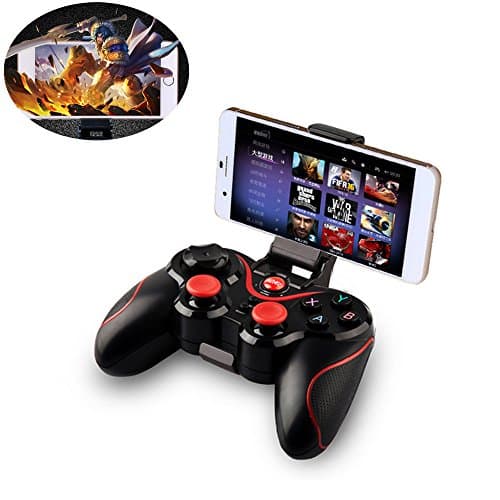 kunlidianzi Bluetooth Gamepad wire wireless Rechargeable Game Controller Support for Smart phone,Pad,TV,TV Box with Android Platform 3.2 and Above