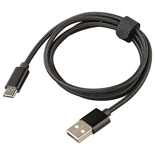NorbertBerkeley Nylon Braided Black USB cable Type C for HTC 10, Galaxy 6 Microsoft Lumia 950/950XL, Huawei P9/plus, Nexus 6p, Oneplus 2, HTC 10, Huawei Honor V8 by