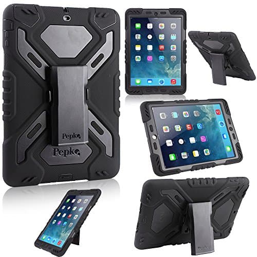 Multi Function Silicone Waterproof Shockproof Dustproof Rugged Apple iPad Air Case Cover with adjustable stand for Apple iPad Air/iPad 5 Color Black