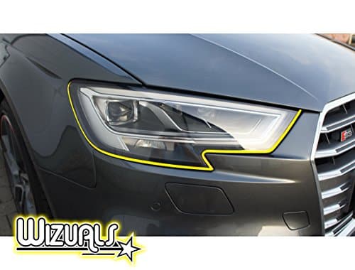 Devil Stripes Eye Headlight Original Wizuals + Mirror Set 4x Devil Stripes Stripes Set of 6with 2x Free Mirror Benz E Class W211Stripes in Yellow