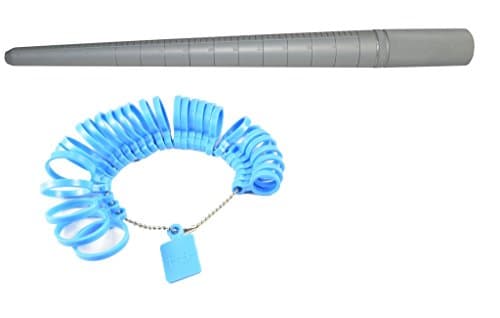 Aluminum Ring Mandrel & 29pc Sizer - 1/2 & 1/4 Increments - US Standard 1 - 15