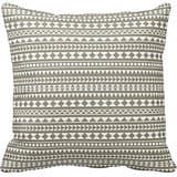 Neutral Stone Gray Aztec Tribal Pattern Throw Pillow Case