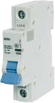 ASI AC Miniature Circuit Breaker - 1 Pole DIN Rail Mount 32 Amp 240 Volt Unit with Shock-Proof Terminations, Trip Curve C, L1 and Neutral Circuits (Pack of 1)