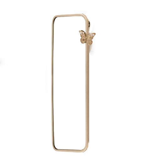 KTYXDE Mirror Wall Hanging Rectangular Fitting Mirror Gold Butterfly Floor Mirror Student Dormitory Fitting Mirror 115x25x1cm Wall Mirror