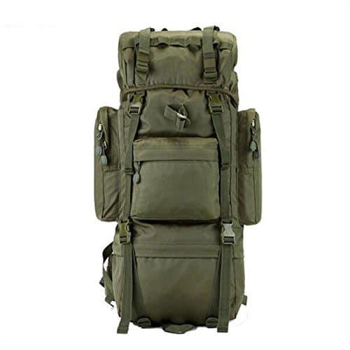 Backpack Camping Extra Large 65L Backpack with for Climbing Camping Hiking Travel and Mountaineering (Military green)