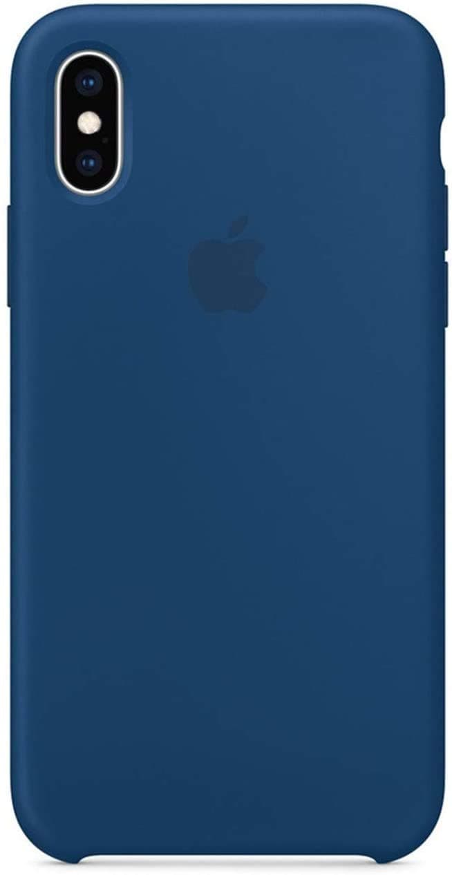 Maycase Compatible for iPhone Xs MAX Case, Liquid Silicone Case Compatible with iPhone Xs MAX 6.5 inch (Blue Horizon)