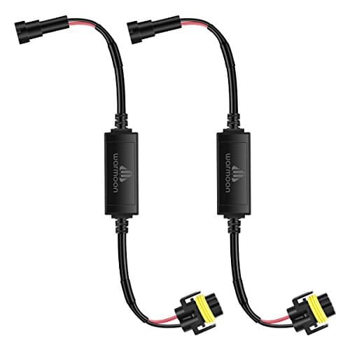 Warmoon H11 LED Headlight Bulb Conversion Kit Canbus Error Free Anti Flickering Resistor Decoder - Pair