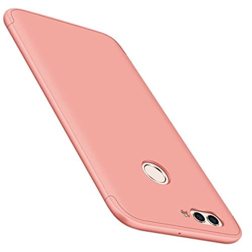 EKINHUI GKK Three-Paragraph Shield Full Coverage Protective Case Back Cover Huawei Nova 2 Plus (Color : Pink)
