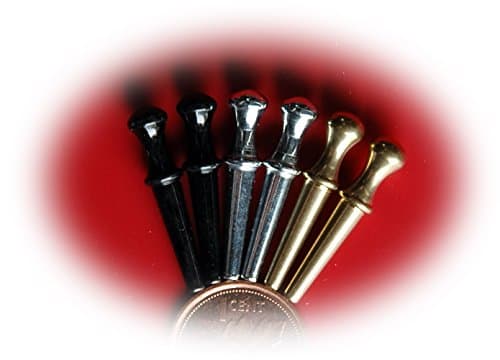 6 Solid Metal Cribbage Board Pegs