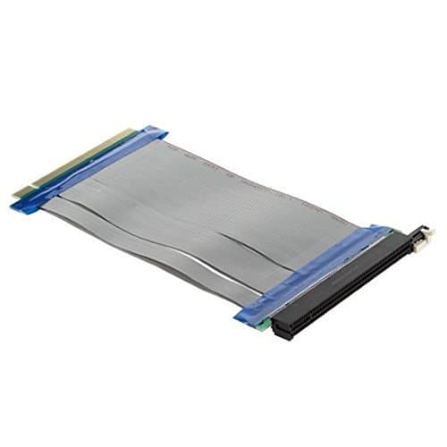 XINTE PCI Express PCI-E 16X Riser Card Flex Flexible Ribbon Extender Extension Cable Color White