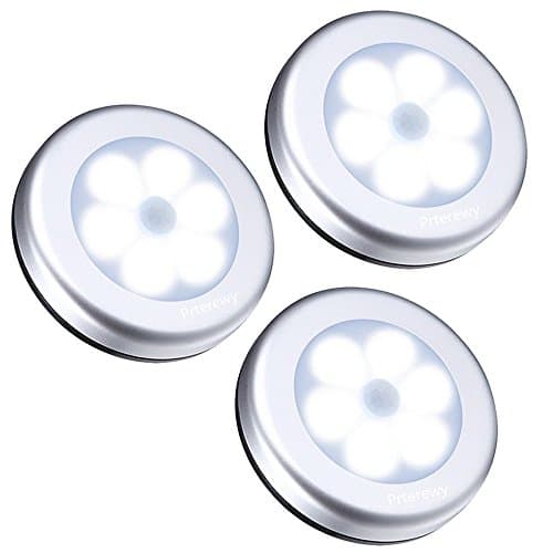 Motion Sensor Light, Wireless LED Night Light, Under Cabinet Lighting ,Closet Night Light, Stair Lights, Bedroom,Safe Lights for Hallway, Kitchen, Celling Fan Lighting 3 Pack (White)