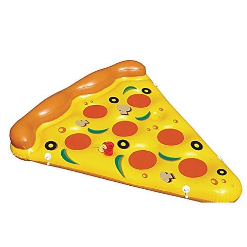 AosKe Pool Swimming Float Water Float Yellow Inflatable Floating Slice of Pizza Pool Raft