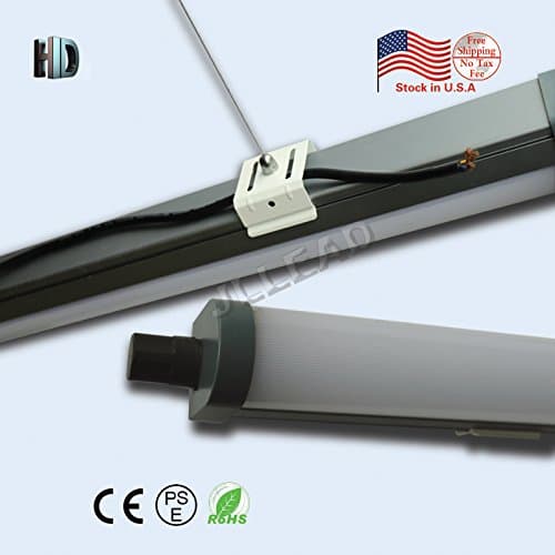 4PACK led Tri-proof light 4ft 55W with 6500K Surface Integrated Tubes Explosion led AC100-277V LED Batten Tube Light