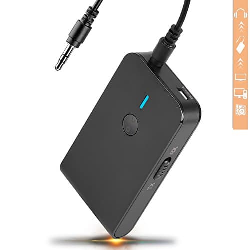 Bluetooth transmitter Receiver bluetooth Adapter 2-in-1 Wireless 3.5mm Car Adapter & Bluetooth Car Aux Adapter for Music Streaming Sound System, Hands-free Audio Adapter & Wireless Car Kits for Home