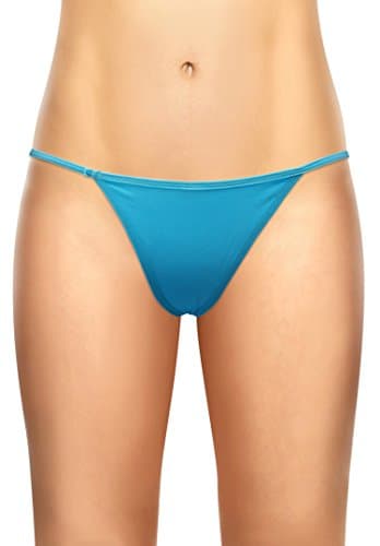 Mini Seamless Thongs G String Blue M/L