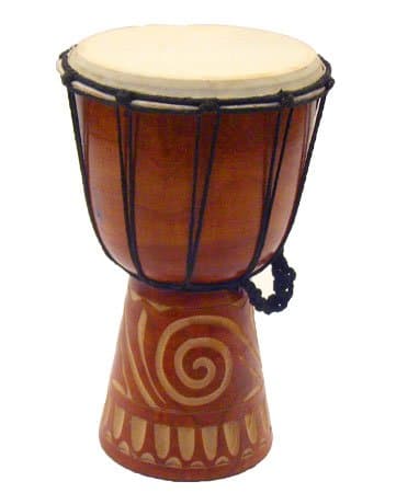 Rustic Djembe Tribal Drum - 6"