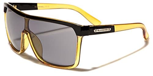 Biohazard Oversized Flat Top Shield Sunglasses