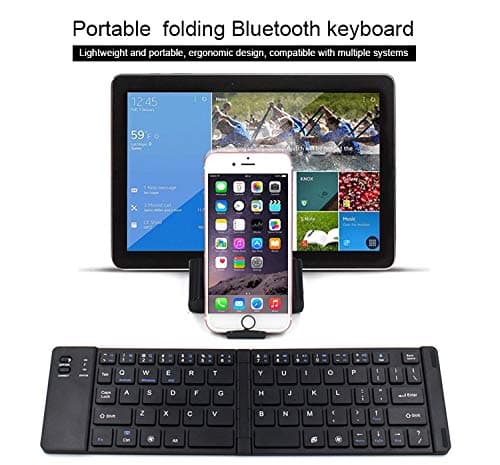 Prosmart - Smart Slide Bluetooth Keyboard - Wireless, Foldable & Portable Mobile Keyboard - Compatible with All Smartphones, Tablet, Desktop & Laptop