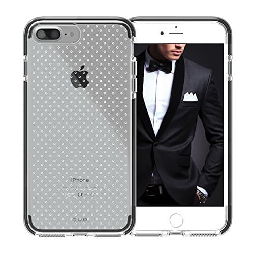 FYY Case for iPhone 8 Plus/iPhone 7 Plus 5.5", Clear Shock Absorption Bumper Soft TPU Cover Case for Apple iPhone 8 Plus 2017/7 Plus 2016 (5.5") Black