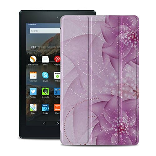 Amazon Fire HD 8 Case (2017 /2016 Released, 7th/ 6th Generation) -NUYEA Ultra Slim Lightweight PU Leather Folio Case with Smart Auto Wake/Sleep for 2017 All-New Amazon Fire HD 8(G)