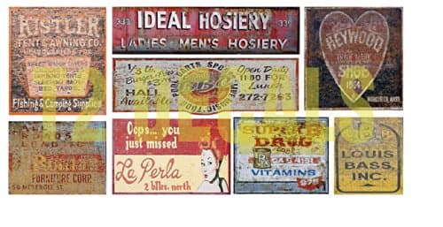 N Scale Ghost Sign Building / Structure Decals #35