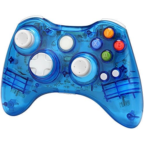 Xbox 360 Wireless Controller Zoewal FA03 Wireless Game Pad Controller for Windows & Xbox 360 Console-Blue (Third-party manufacturing)