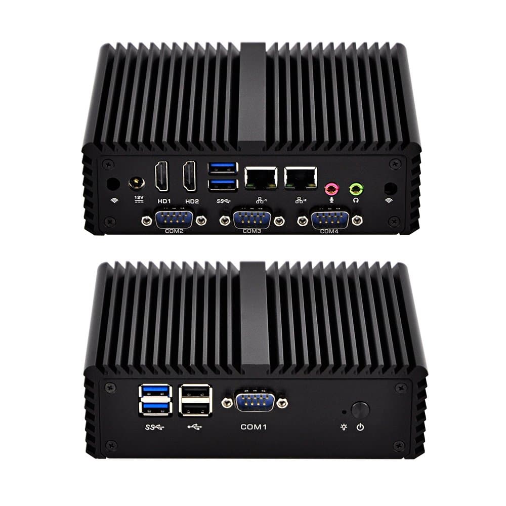 Barebone Desktop Pc Q450PY Intel Core I5-4300Y(3M Cache, Up to 2.30 Ghz) Barebones 2 LAN,2 Hd Video,4 Com,6 USB,Support Windows Os/Linux