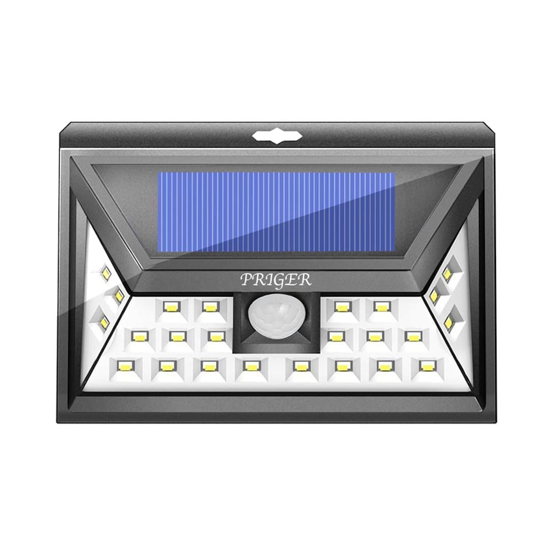 Priger Solar Lights Outdoor Motion Sensor Security Light - Outside LED Flood/Spotlight for Patio, RV, Deck, Pathway - Waterproof Wireless Solar Powered Yard Lighting/Wall Light Luces Solares