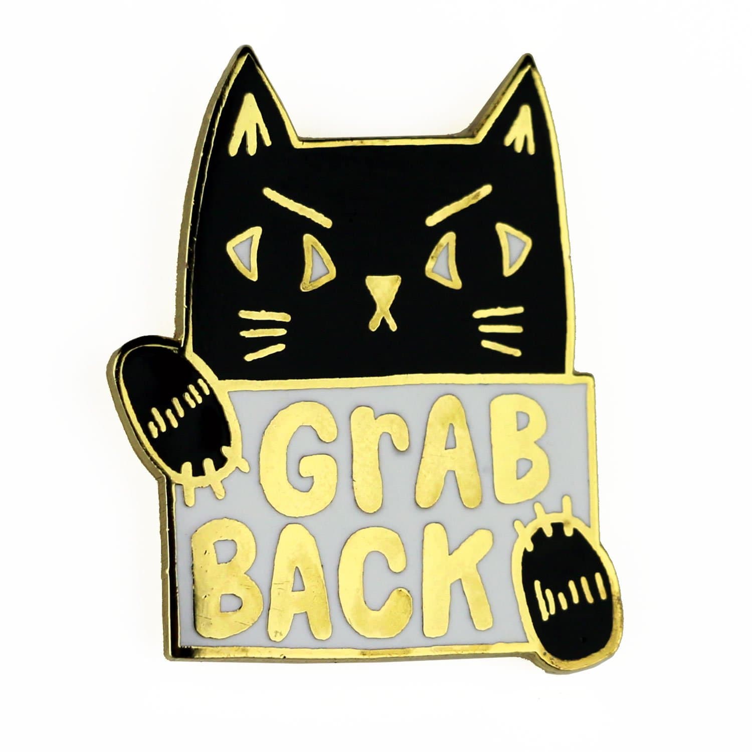 Grab Back Enamel Pin