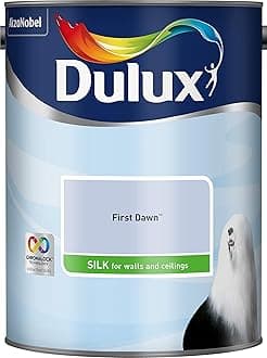 Dulux Silk Emulsion Paint For Walls And Ceilings - First Dawn 5L