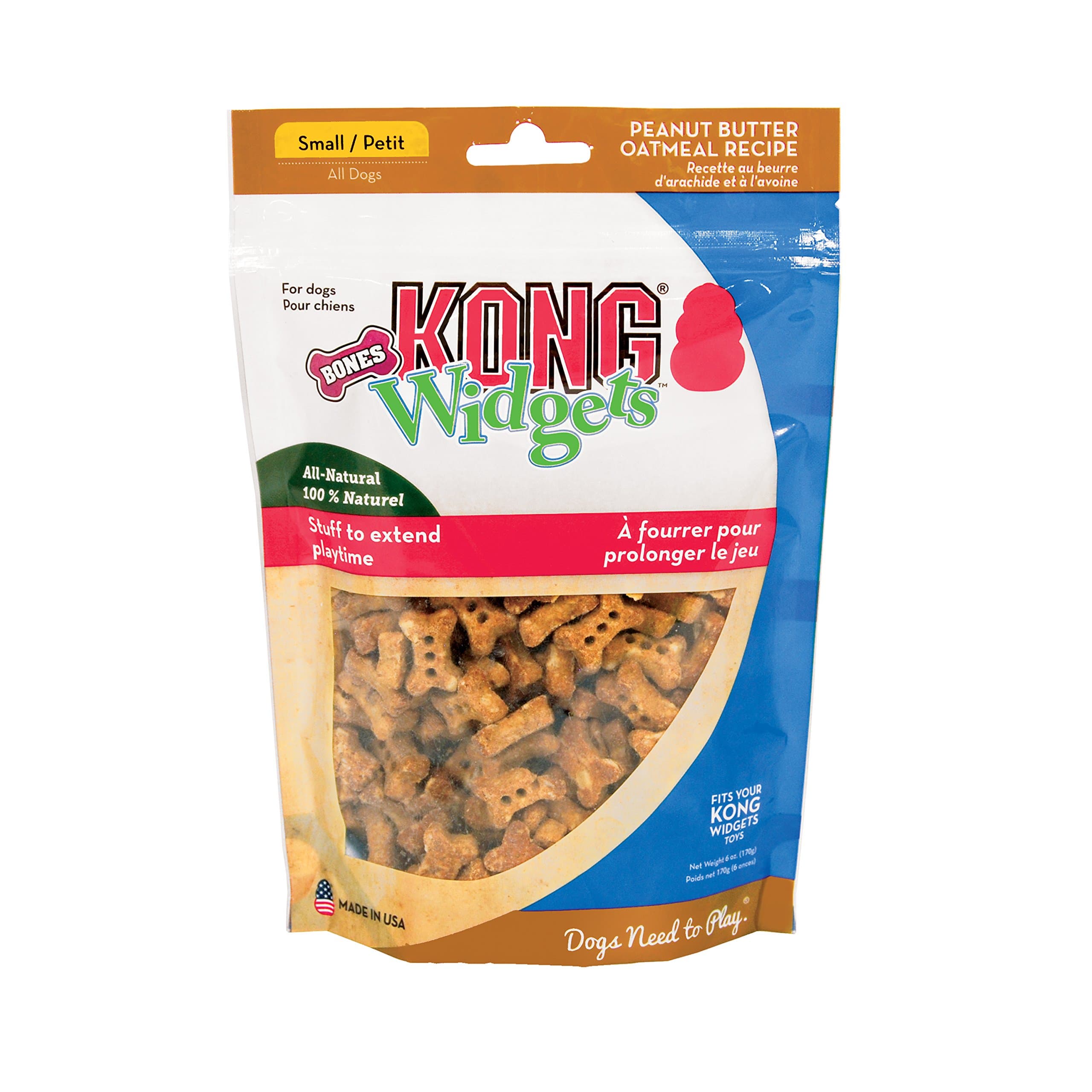 Widgets Bones Peanut Butter Oatmeal Small