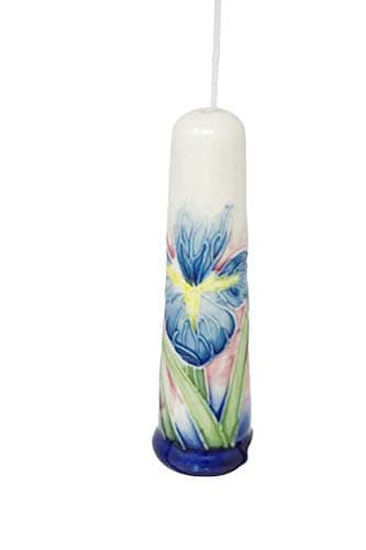 Ceramic Light Pull Blind 3219 China Handle Blue Iris Design