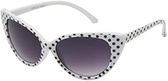 grinderPUNCH Polka Dot Cateye Mod Cute Sunglasses